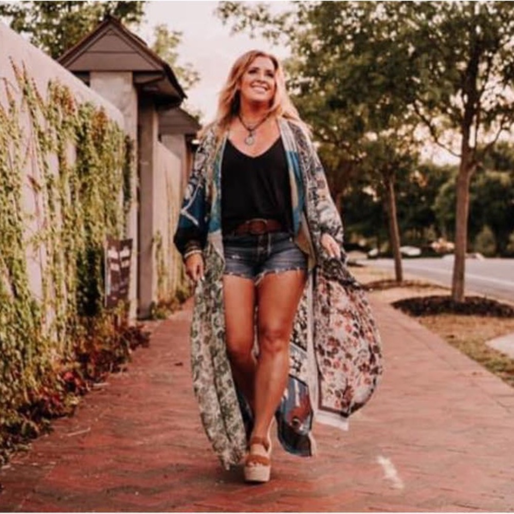 Free People Keeping Up with the Kimono Blue